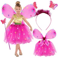 BOTTERFLY OUTFIT VÍLA KRÍDLA SUKŇA KOSTÝM OSVETLENIE LED ČELENKA BOTTERFLY OUTFIT VÍLA KRÍDLA SUKŇA KOSTÝM OSVETLENIE LED ČELENKA