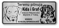 Attention Dog Plaque Labrador a Bernský salašnícky pes