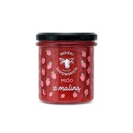 Prírodný med s mrazom sušenou malinou 430g včelín Prírodný med s mrazom sušenou malinou 430g včelín