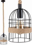 Jutové kovové závesné svietidlo KATKA boho Jutové kovové závesné svietidlo KATKA boho