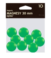 Magnety 30 mm zelené 10 kusov
