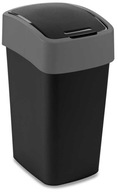 CURVER Flip-Bin odpadkový kôš čierny/strieborný 25l CURVER Flip-Bin odpadkový kôš čierny/strieborný 25l