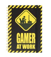 A5 linajkový zápisník, 160 strán, Gamer At Work A5 linajkový zápisník, 160 strán, Gamer At Work