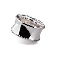 ROUND GLAMOUR STRIEBORNÝ KOVOVÝ držiak na obrúsky ROUND GLAMOUR STRIEBORNÝ KOVOVÝ držiak na obrúsky