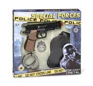 POLICEMAN SET Pištoľový odznak Putá KVALITA POLICEMAN SET Pištoľový odznak Putá KVALITA