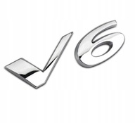 Emblém Nápis Jaguar V6 Chrome odznak