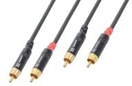 Signálny kábel 2x RCA samec - 2x RCA samec 0,5m Signálny kábel 2x RCA samec - 2x RCA samec 0,5m