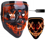 SVIETENÁ MASKA NA HALLOWEEN BLUE LED PARTY SVIETENÁ MASKA NA HALLOWEEN BLUE LED PARTY