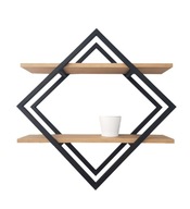 ROMB 2 LOFT INDUSTRIAL polica 50x50cm ARTISAN dub ROMB 2 LOFT INDUSTRIAL polica 50x50cm ARTISAN dub