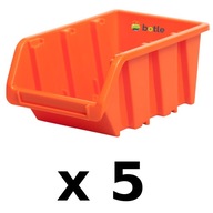 5x kyveta, úložný box 120x195x90 mm Oranžová