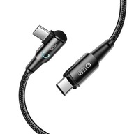 UHLOVÝ KÁBEL USB-C TYP-C PD-60W 100CM 6A - Opletenie UHLOVÝ KÁBEL USB-C TYP-C PD-60W 100CM 6A - Opletenie