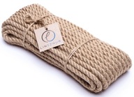 Jutové lano NATURAL, šnúrka 14mm 50m, NAJ Jutové lano NATURAL, šnúrka 14mm 50m, NAJ