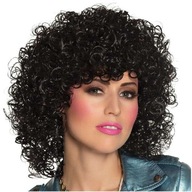 Parochňa párty DISCO retro LOKI čierne VLASY 70. roky 20. storočia Parochňa párty DISCO retro LOKI čierne VLASY 70. roky 20. storočia