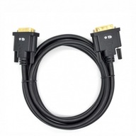 Kábel DVI M-M 24+1 1,8 m, čierny, pozlátený