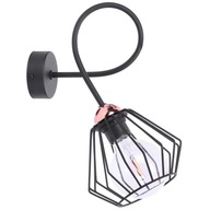 Štýlová nástenná lampa Loft Copper s drôtom Štýlová nástenná lampa Loft Copper s drôtom