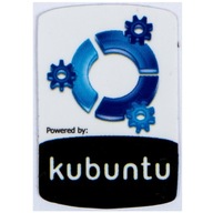 Samolepka Powered by Kubuntu 19 x 28 mm Samolepka Powered by Kubuntu 19 x 28 mm