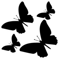Nálepky na stenu BUTTERFLY motýle sada 10 ks. Nálepky na stenu BUTTERFLY motýle sada 10 ks.
