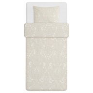 IKEA JATTEVALLMO posteľná súprava 150x200/50x60cm biela/béžová