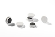 Odolné magnety na tabuľu 21mm, biele, 20 kusov Odolné magnety na tabuľu 21mm, biele, 20 kusov