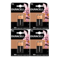 4x Duracell 9V 6LR61 6F22 MN1604 Duralock alkalická batéria 600 mAh 4x Duracell 9V 6LR61 6F22 MN1604 Duralock alkalická batéria 600 mAh