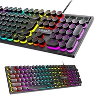 HYBRIDNÁ HERNÁ KLÁVESNICA S RGB PODSVIETENÍM HYBRIDNÁ HERNÁ KLÁVESNICA S RGB PODSVIETENÍM