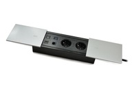 Stolová zásuvka mediaport 2xUSB RI45 HDMI 2x230V