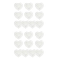 Keramické taniere v tvare srdca Miska na namáčanie 20 ks