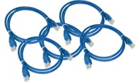 Prepojovací kábel UTP 6 Alantec RJ45/RJ45 0,5m modrý. 5 ks Prepojovací kábel UTP 6 Alantec RJ45/RJ45 0,5m modrý. 5 ks