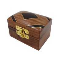 Drevená dekoratívna krabička so západkou na šperky