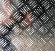 Rebrovaný hliníkový plech 3mm, formát 500x500mm Rebrovaný hliníkový plech 3mm, formát 500x500mm