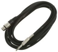 XLR - JACK mikrofónový kábel 6m čierny XLR - JACK mikrofónový kábel 6m čierny