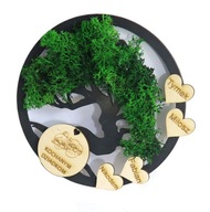 Darný deň babičky dedko makrama strom bonsai mach po61