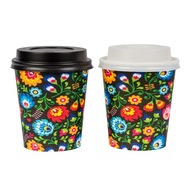 PAPIEROVÉ HRNČE NA KÁVU 250ml, 100 kusov + viečko PAPIEROVÉ HRNČE NA KÁVU 250ml, 100 kusov + viečko