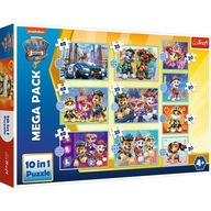 Paw Patrol 3911 puzzle 10v1 Psy na hliadke
