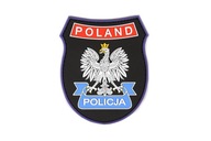 POĽSKO Znak polície, 3D PVC nášivka so suchým zipsom POĽSKO Znak polície, 3D PVC nášivka so suchým zipsom