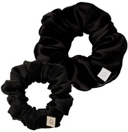 Hodvábna gumička do vlasov 2ks Set S a M Black Hodvábna gumička do vlasov 2ks Set S a M Black