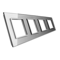 Štvornásobný strieborný sklenený rám (GPF-4-64) LIVOLO