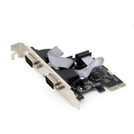 radič 2x sériový sériový RS232 COM DB9 PCIe