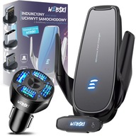 INDUKČNÝ DRŽIAK QC 4xUSB NABÍJAČKA DO AUTO INDUKČNÝ DRŽIAK QC 4xUSB NABÍJAČKA DO AUTO
