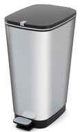 Plastový odpadkový kôš KIS 50 L SILVER Plastový odpadkový kôš KIS 50 L SILVER