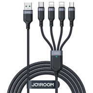 4v1 USB-A USB-C/2 x Lightning/Micro 1,2m USB kábel 4v1 USB-A USB-C/2 x Lightning/Micro 1,2m USB kábel