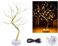 LED dekoračná nočná lampa Stromček, 108 LED, XXL 50cm - Zlatá LED dekoračná nočná lampa Stromček, 108 LED, XXL 50cm - Zlatá