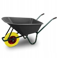 Odolný fúrik so silnou PVC miskou a pevným kolesom.Záhradný vozík 250 kg