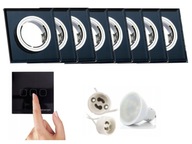Sada halogénových LED objímok 8x + vypínač + žiarovky Sada halogénových LED objímok 8x + vypínač + žiarovky