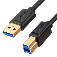 Unitek C14095BK-2M USB kábel pre tlačiareň, USB-A, USB 3.0, 5 Gbps, 2 m Unitek C14095BK-2M USB kábel pre tlačiareň, USB-A, USB 3.0, 5 Gbps, 2 m