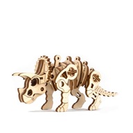 Drevené 3D puzzle Model Dinosaura Triceratopsa Drevené 3D puzzle Model Dinosaura Triceratopsa