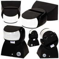 OUTDOOR infračervený pohybový senzor 180 stupňov. vertikálne horizontálne IP65 1200W čierna OUTDOOR infračervený pohybový senzor 180 stupňov. vertikálne horizontálne IP65 1200W čierna