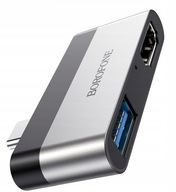 BOROFONE adaptér - DH2 USB-C na USB3.0/HDMI BOROFONE adaptér - DH2 USB-C na USB3.0/HDMI