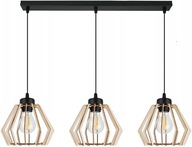 Stropné závesné svietidlo s dreveným tienidlom, preglejka LISTWA 3 Led Luster Stropné závesné svietidlo s dreveným tienidlom, preglejka LISTWA 3 Led Luster