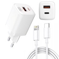 USB-C PD nabíjačka 30W USB QC kábel pre iPhone USB-C PD nabíjačka 30W USB QC kábel pre iPhone